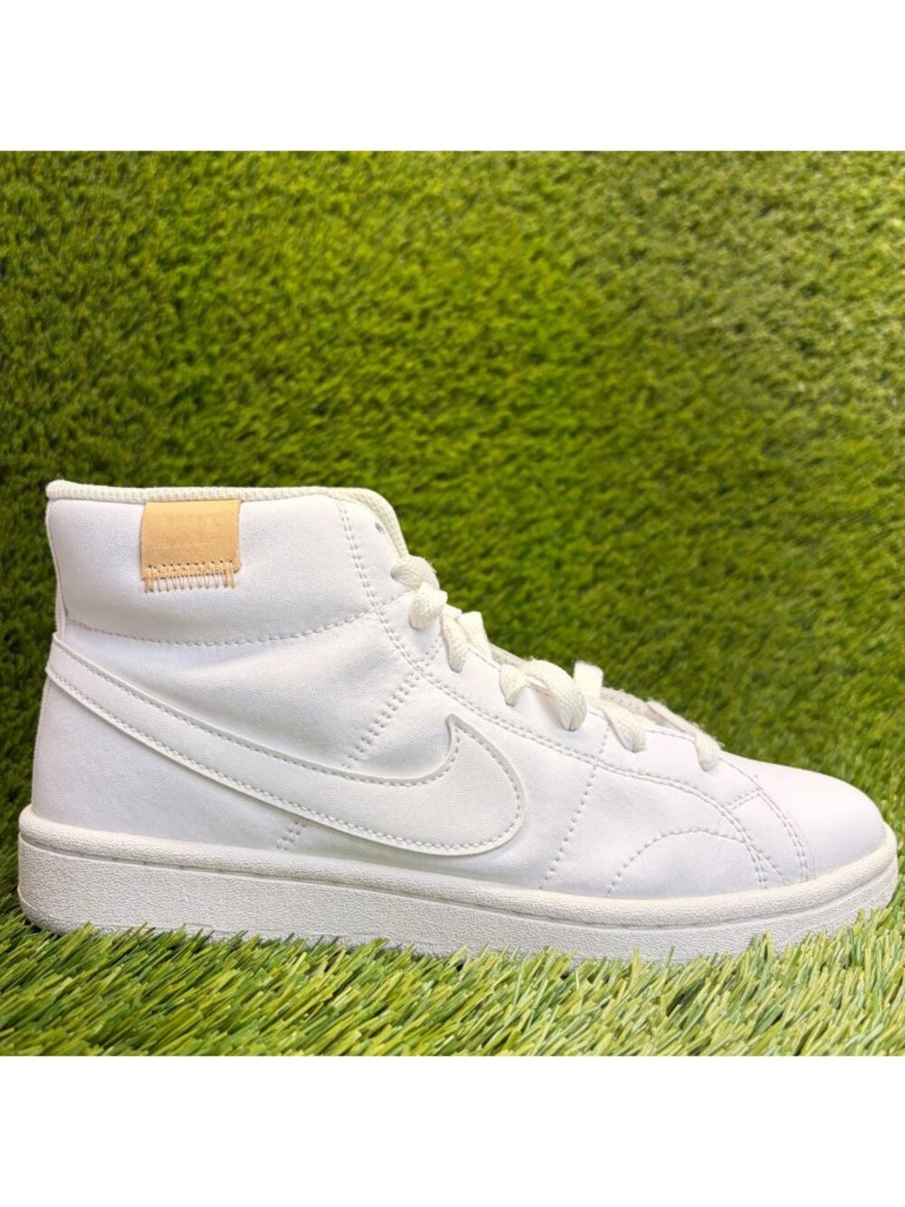 Nike Court Royale 2 Mid Womens Size 8 White Athletic Leather Shoes Sneakers